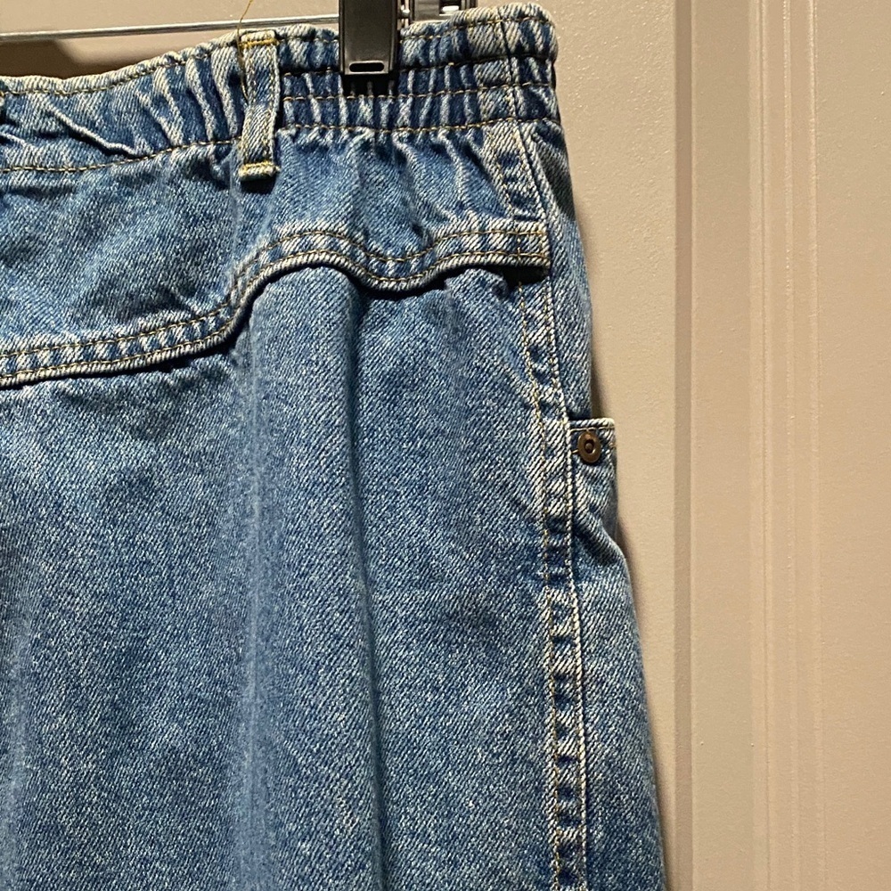Vintage Chic Mom Jeans 18 Tall High Rise 100% Cotton USA Blue Denim - Picture 13 of 16